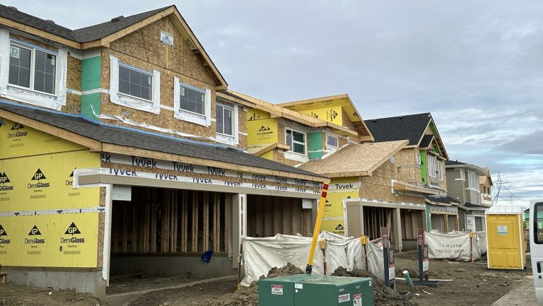 New build framing and sheathing, Edmonton area